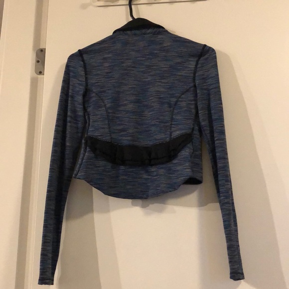 Girls blue white and purple workout jacket/sweater - Picture 2 of 2